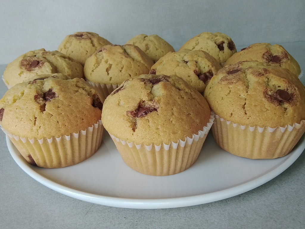 Vanilla-Choc-chip Muffins