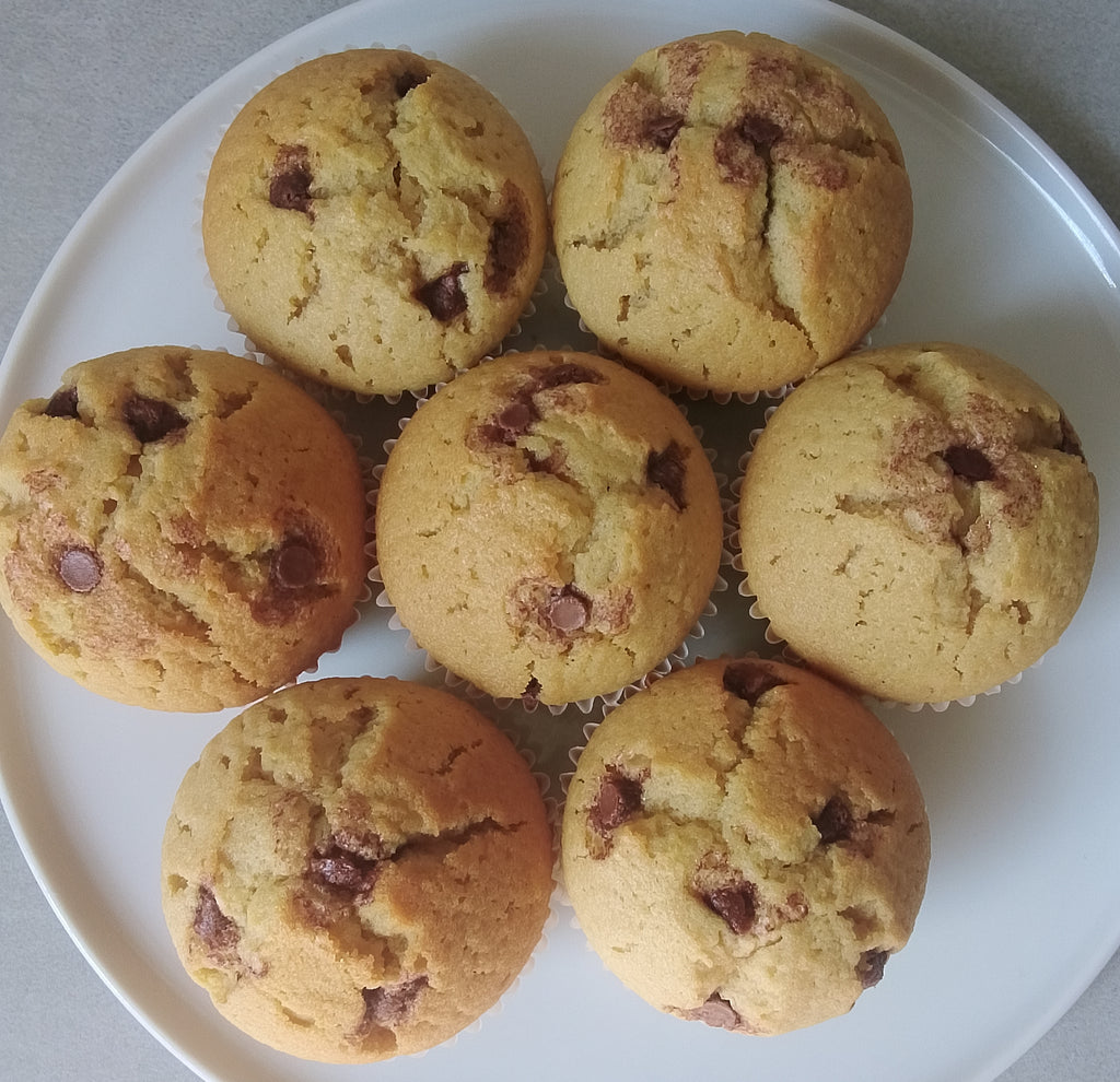 Vanilla-Choc-chip Muffins
