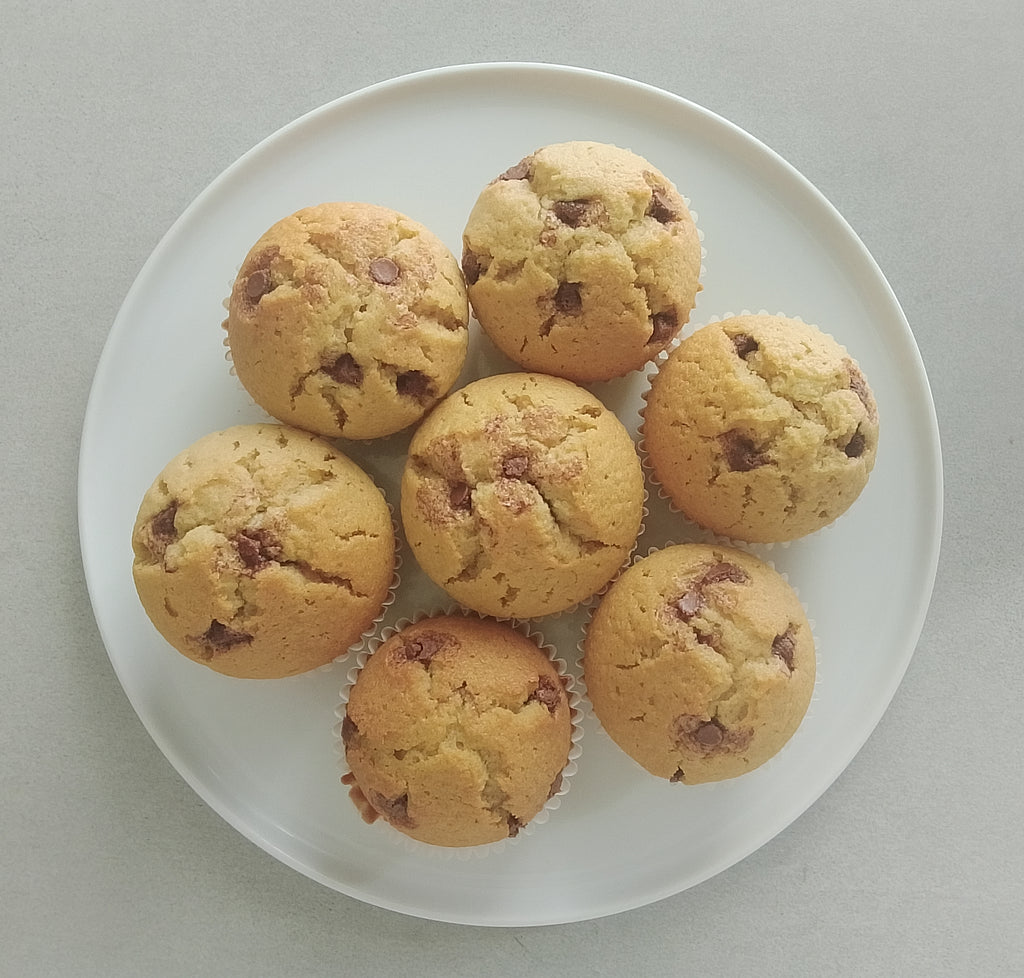 Vanilla-Choc-chip Muffins