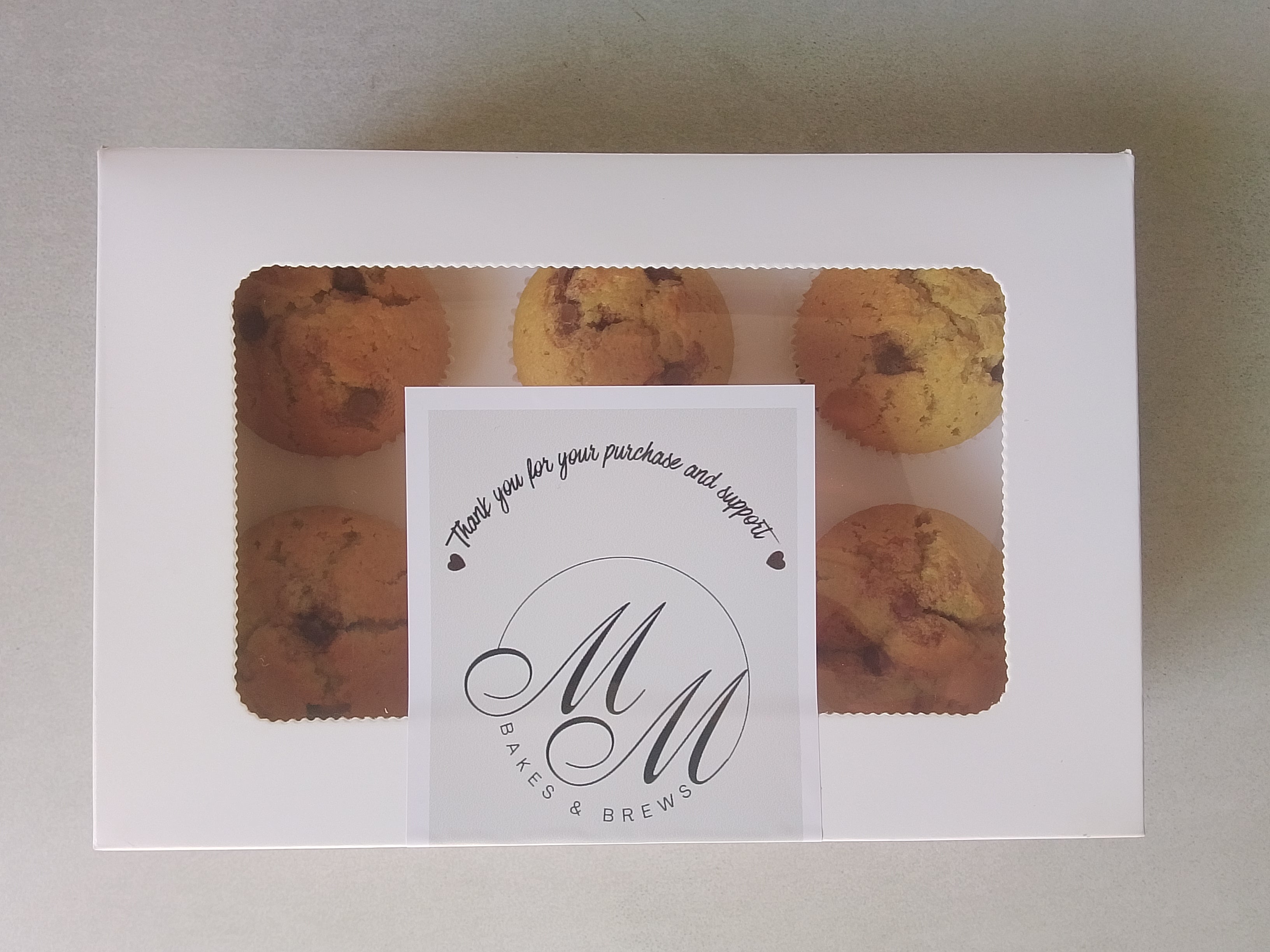 Vanilla-Choc-chip Muffins