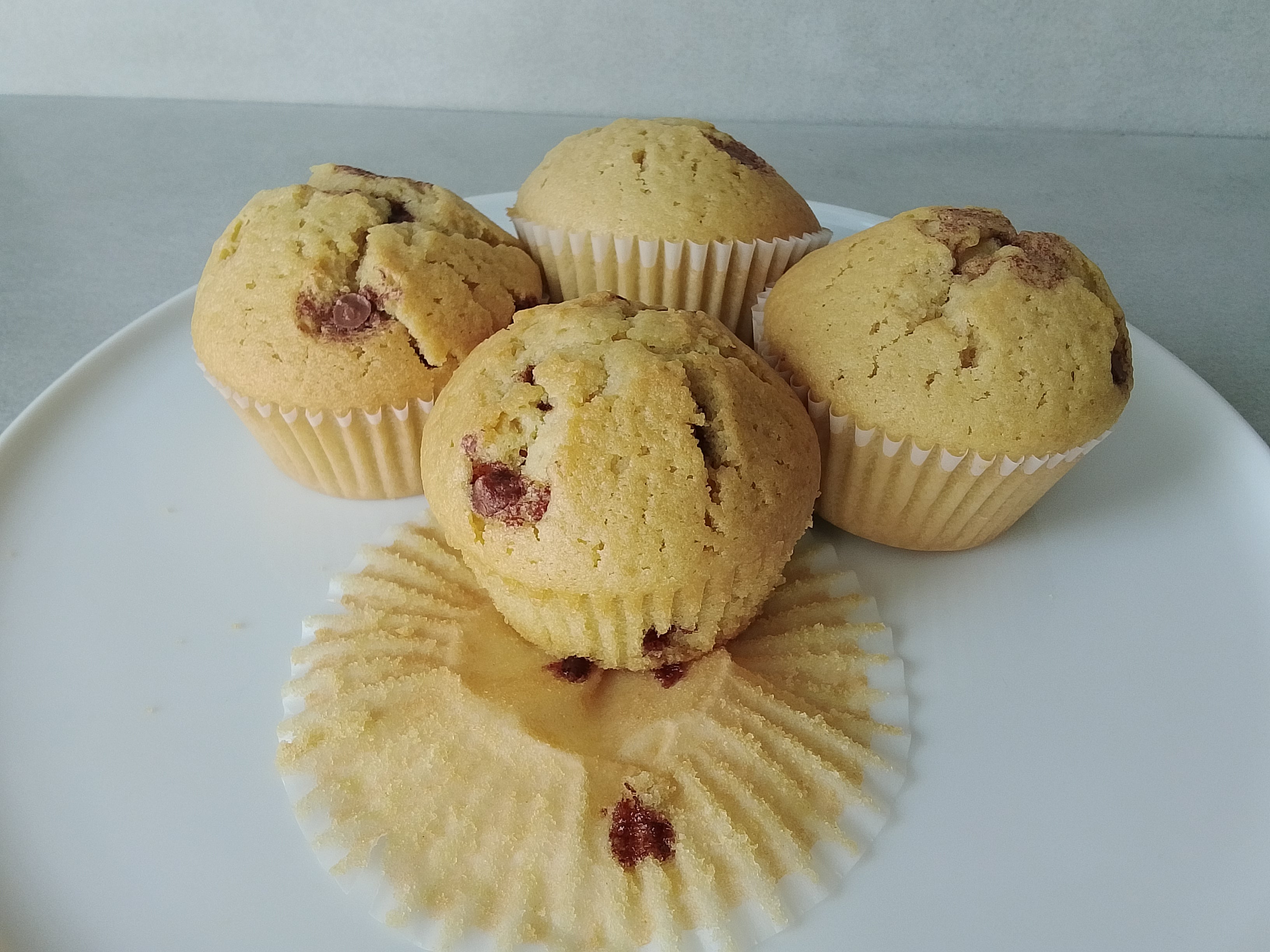 Vanilla-Choc-chip Muffins